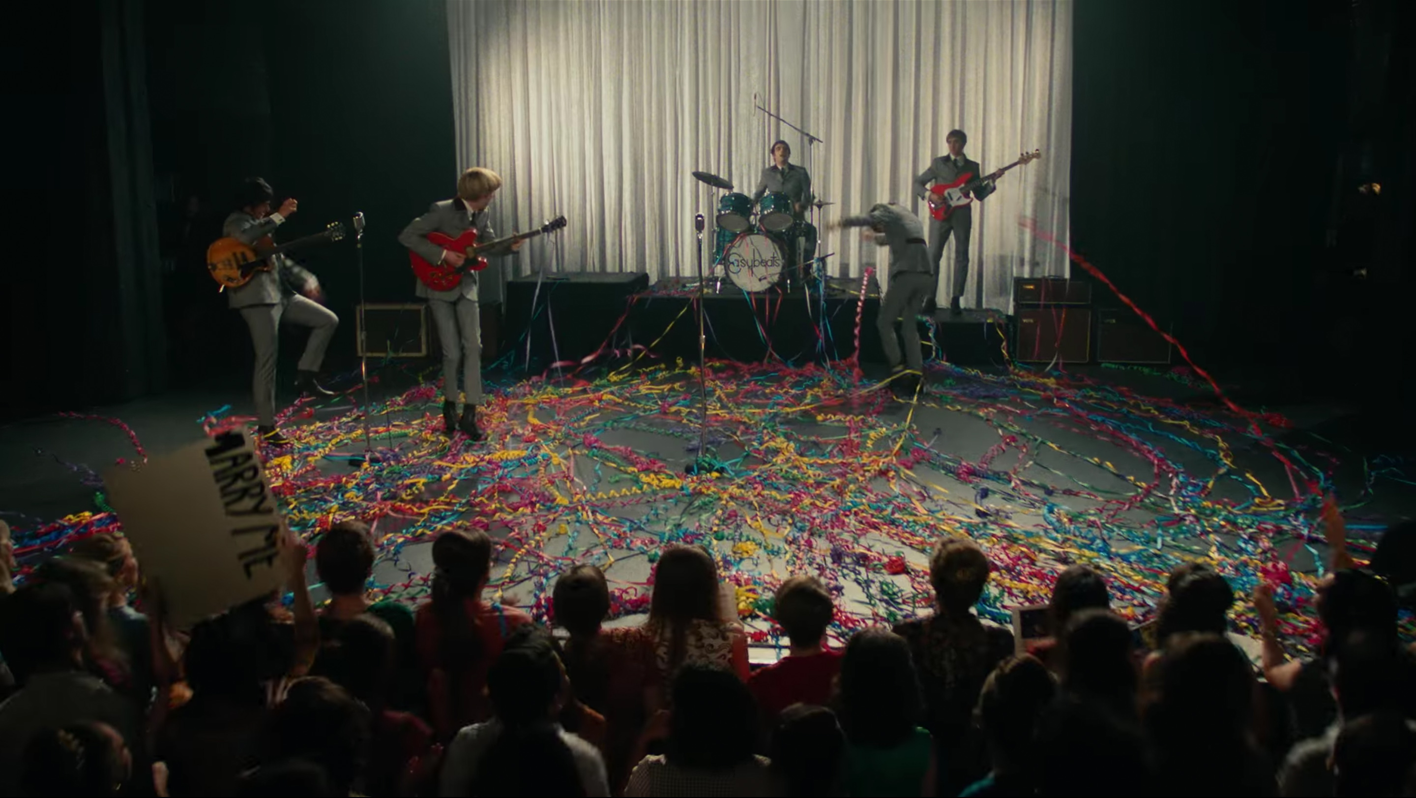 The Easybeats telemovie: Band plays with streamers